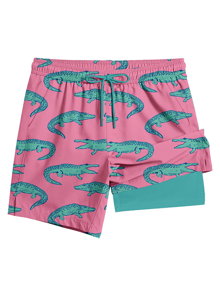 Men's Lightweight & Airy Quarter-Length Swim & Walk Quick-Dry Loose Fit Board Shorts | dmunderwear variant image