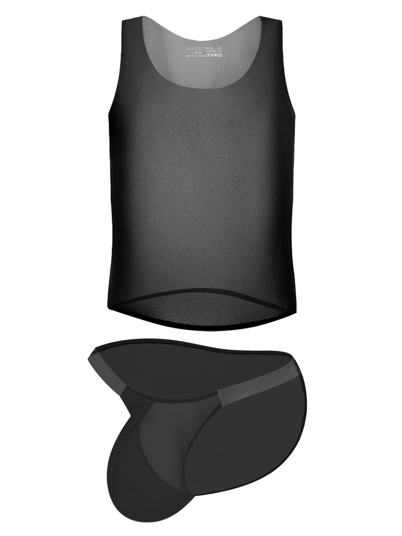 Men's Lightweight & Airy Quick-Dry Seamless Smooth Activewear Tops & Underwear | dmunderwear detail image 7