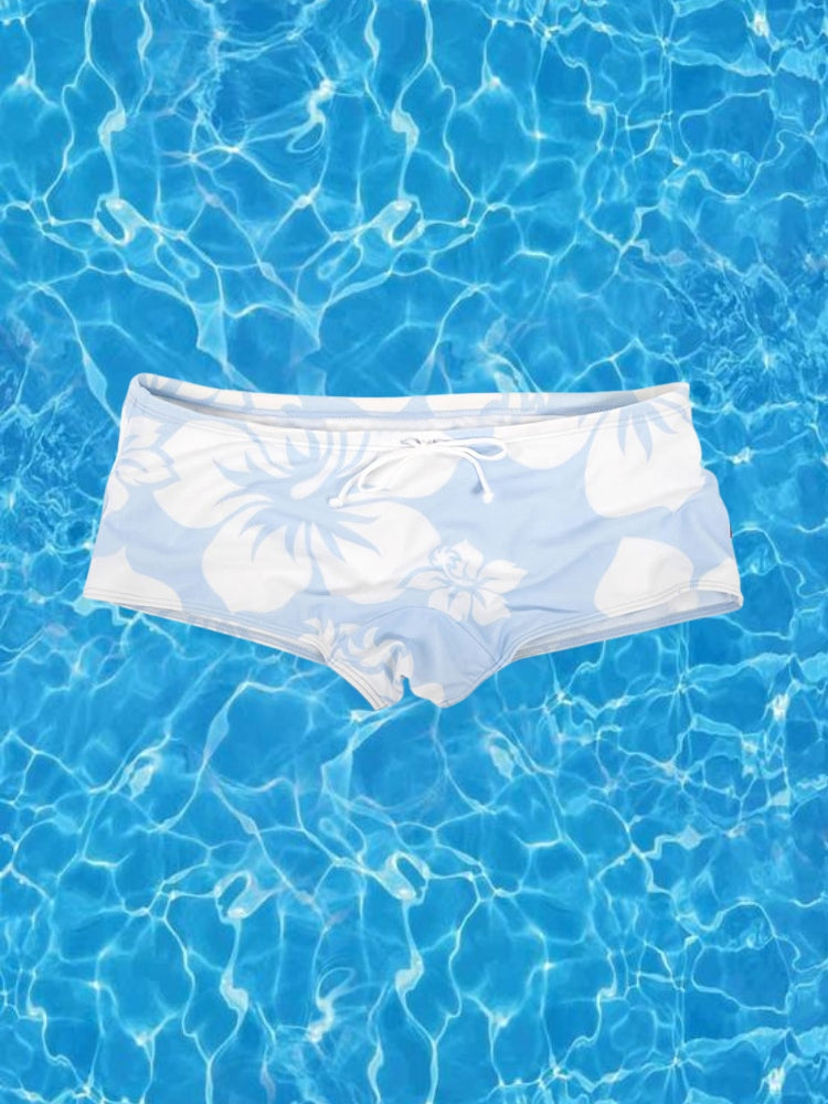 Men's Lightweight Low-Rise Bold Prints Swim Briefs & Trunks | dmunderwear detail image 1