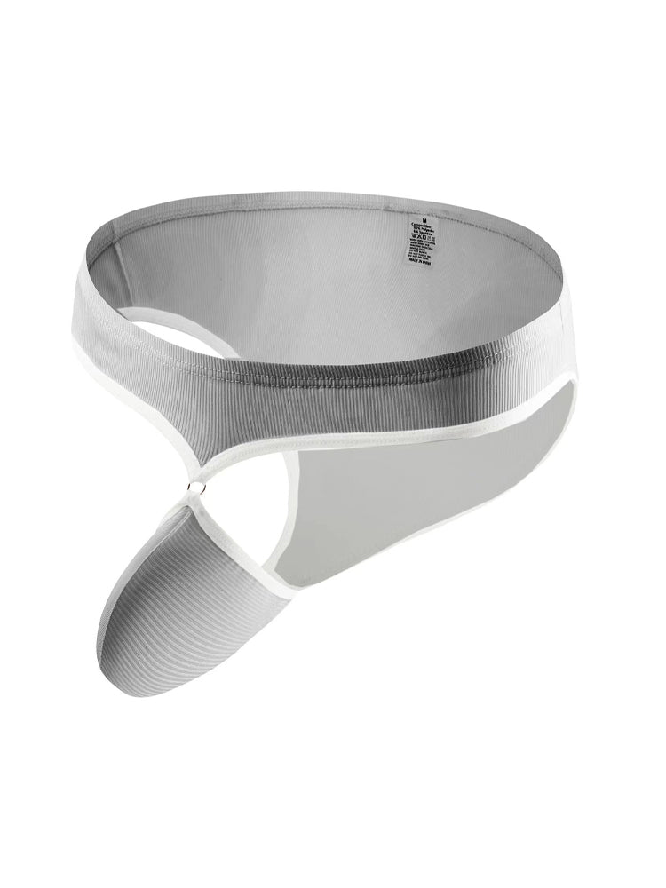 Men's Low Rise Sexy Hollow Pocket Briefs | dmunderwear detail image 1