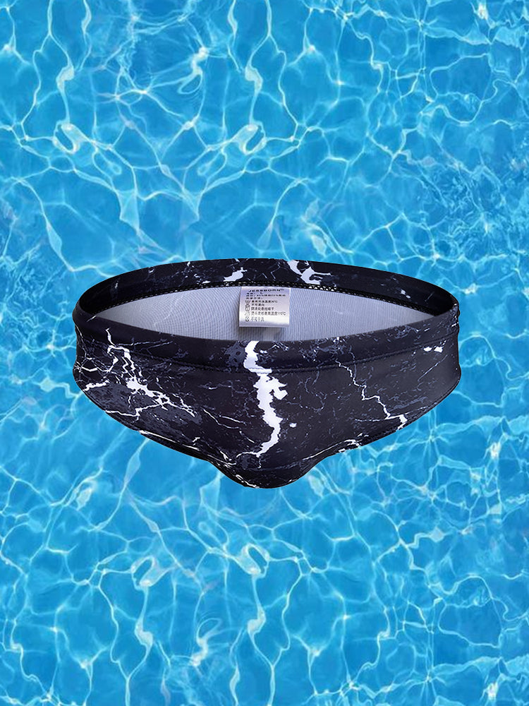 Men's Low-Rise Sexy Youth Beach Swim Briefs | dmunderwear detail image 1