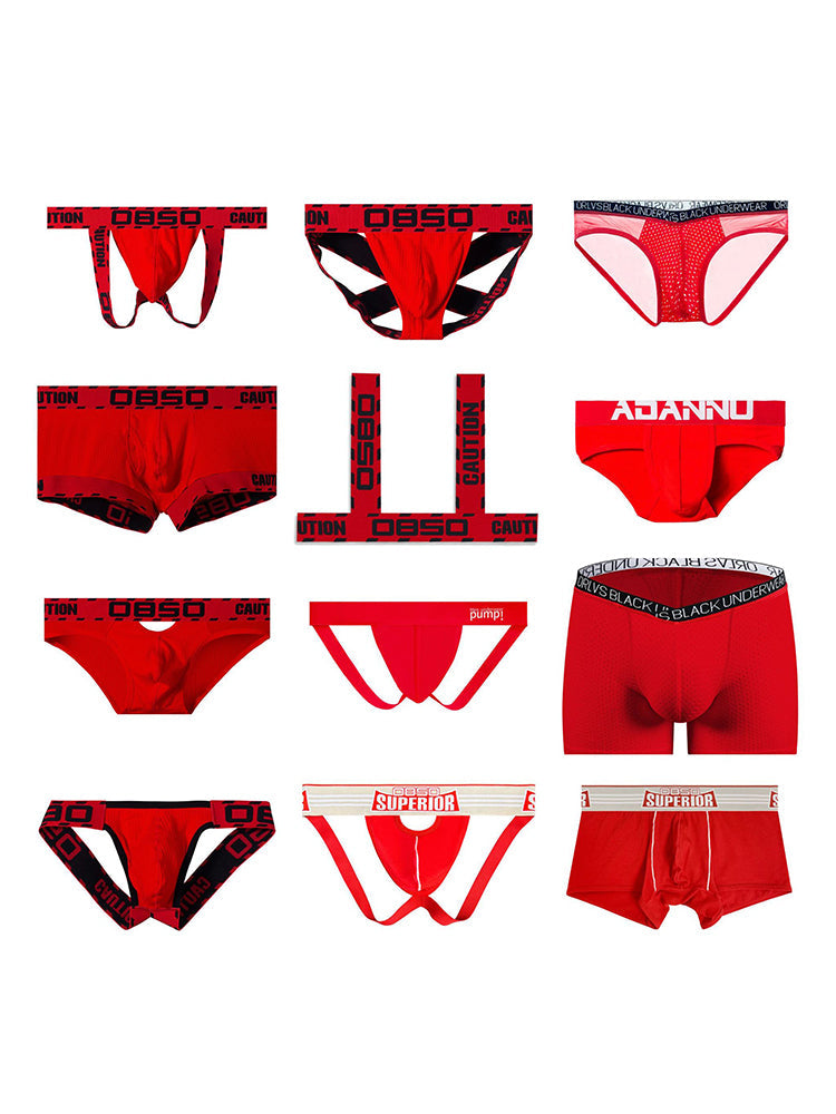 Men's Supportive Fit Sexy Low-Rise Comfy Waistband Stretch Fit Shoulder Straps & Underwear | dmunderwear detail image 1