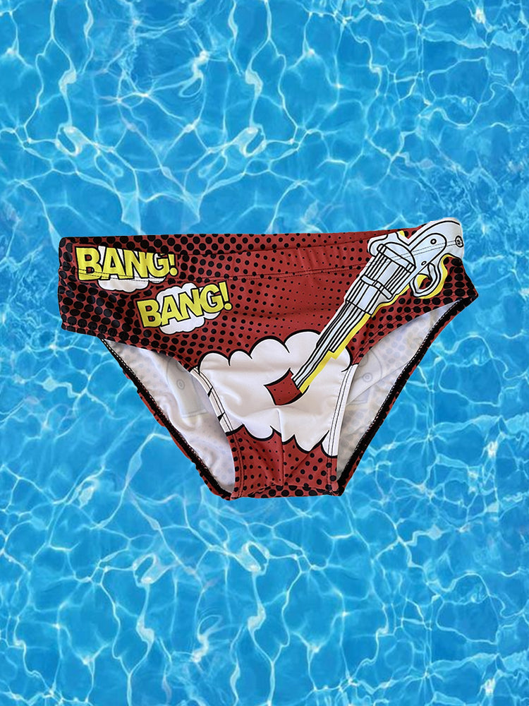 Men's Low-Rise Surfing Professional Swim Brief | dmunderwear detail image 1