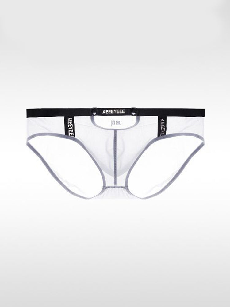 Men's Low Waist Narrow Waist Ice Silk Breathable Convex Pocket Briefs | dmunderwear variant image