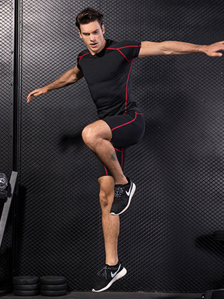 Men's PRO Compression Stretch Fit Quick-Dry Training Lightweight Tops & Tights | dmunderwear detail image 15