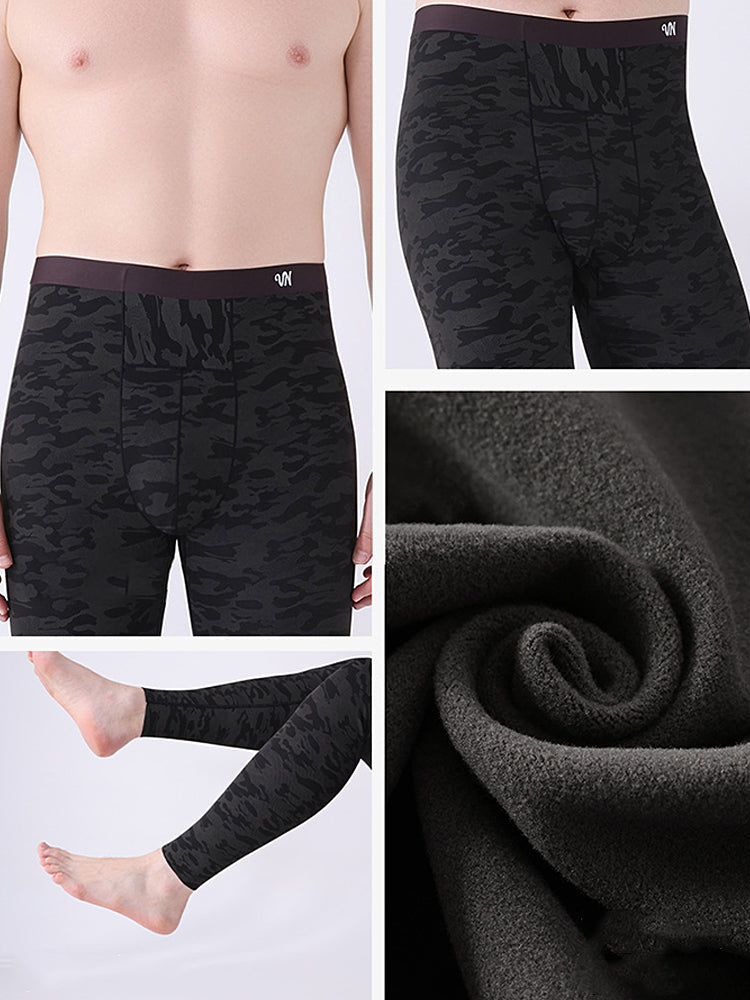 Men's Seamless Comfort Everyday Essential Odor-Control Warm Thermal Sets | dmunderwear detail image 16