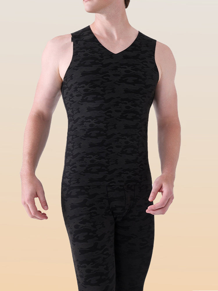 Men's Seamless Comfort Everyday Essential Odor-Control Warm Thermal Sets | dmunderwear detail image 8