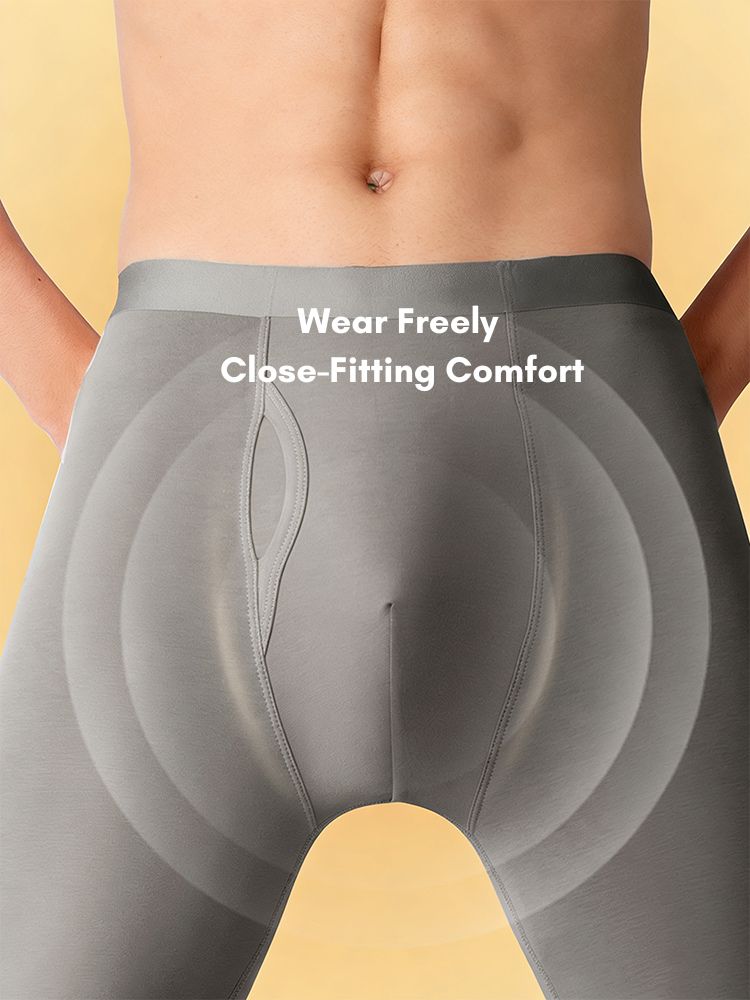 Men's Seamless Premium Cotton Smooth Sleep-Ready Thermal Bottoms | dmunderwear detail image 4