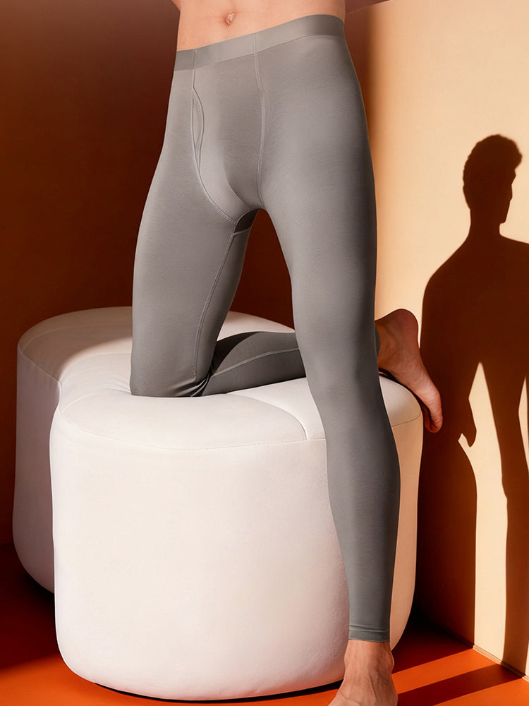 Men's Seamless Premium Cotton Smooth Sleep-Ready Thermal Bottoms | dmunderwear detail image 8
