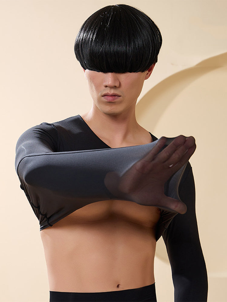 Men's Skin-Friendly Ultra-Thin High-Elastic Anti-Static Thermal Base Layer Tops & Bottoms | dmunderwear detail image 3