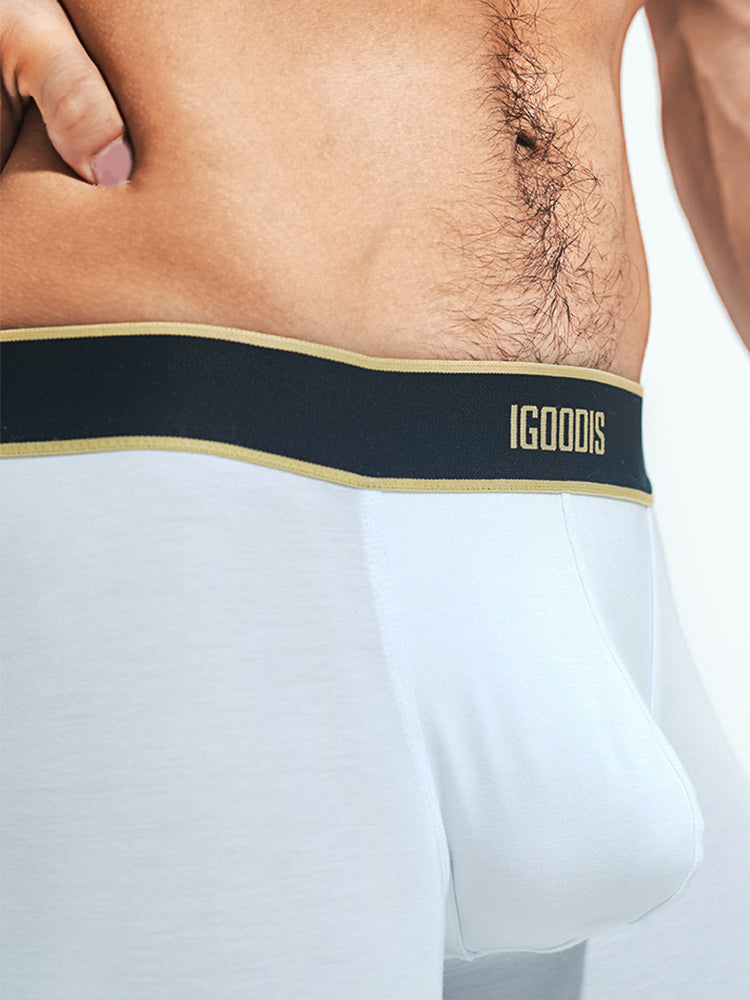 Men's Sleep-Ready Ultra-Soft Thin Modal Stretchy Thermal Bottoms | dmunderwear detail image 12