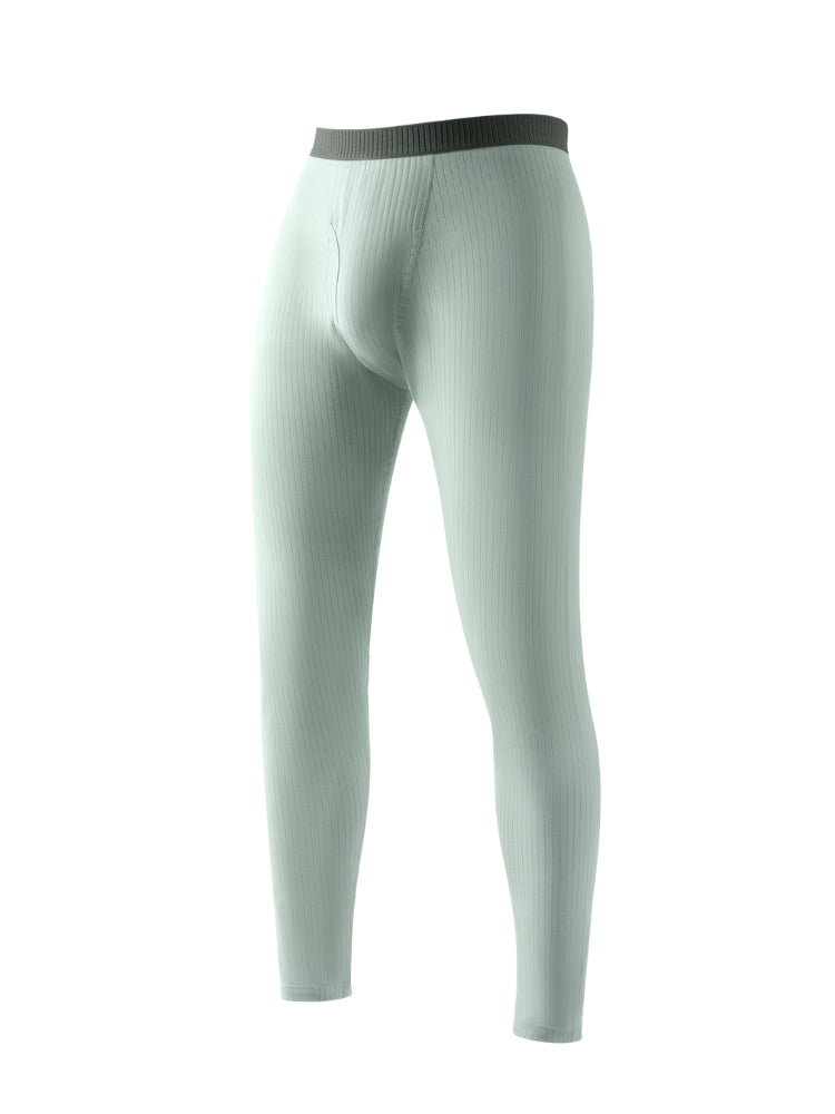 Men's Slim Stretch Cotton Antibacterial Warm-Touch Thermal Bottoms | dmunderwear detail image 1
