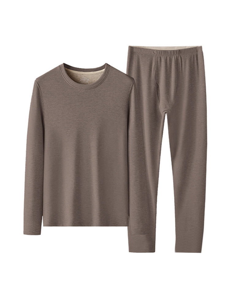 Men's Snug-Fit Soft-Touch Second-Skin Sleep-Ready Warm-Touch Thermal Sets | dmunderwear variant image