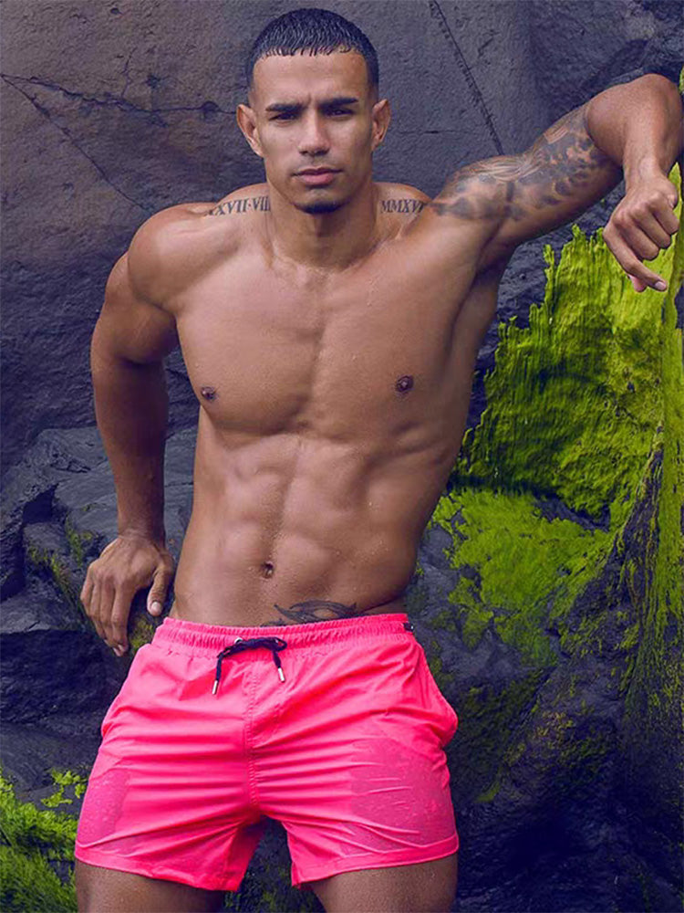 Men's Summer Mesh Beach Board Shorts | dmunderwear detail image 1