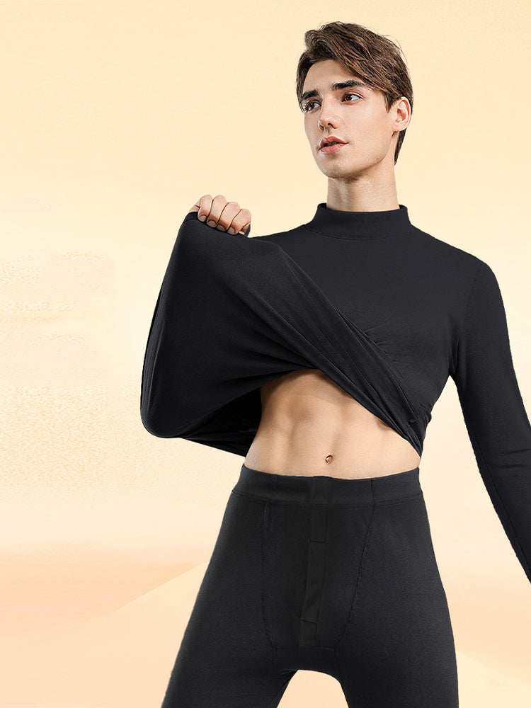 Men's Ultra-Soft Fabric Warm Comfortable Smooth Anti-Odor Thermal Sets | dmunderwear detail image 8