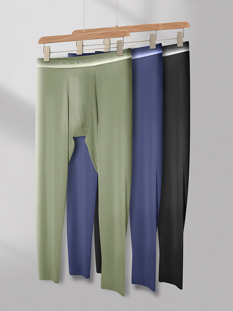 Men's Ultra-Soft Modal Sleep-Ready Essential Stretchy Thermal Bottoms | dmunderwear detail image 15