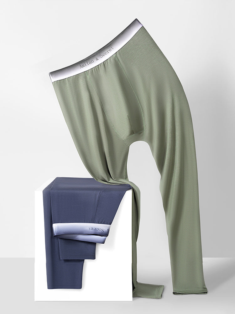 Men's Ultra-Soft Modal Sleep-Ready Essential Stretchy Thermal Bottoms | dmunderwear detail image 16
