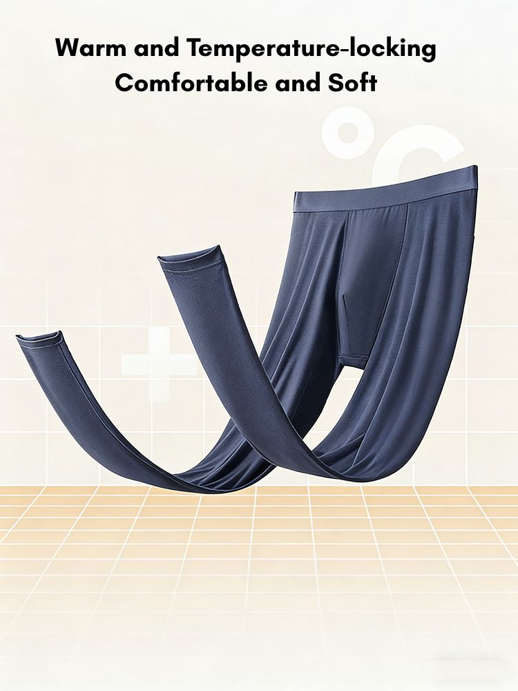 Men's Ultra-Soft Modal Sleep-Ready Essential Stretchy Thermal Bottoms | dmunderwear detail image 3