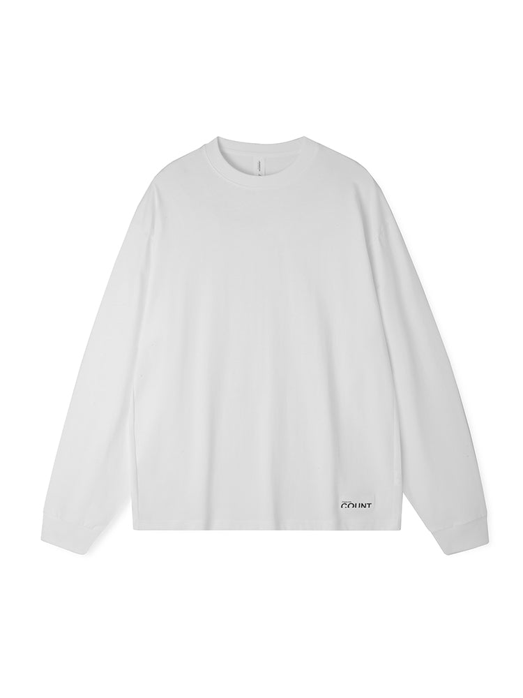 Men's Vintage Soft Pure Cotton Long Sleeve Oversized Relaxed-Fit Loungewear Tops | dmunderwear variant image