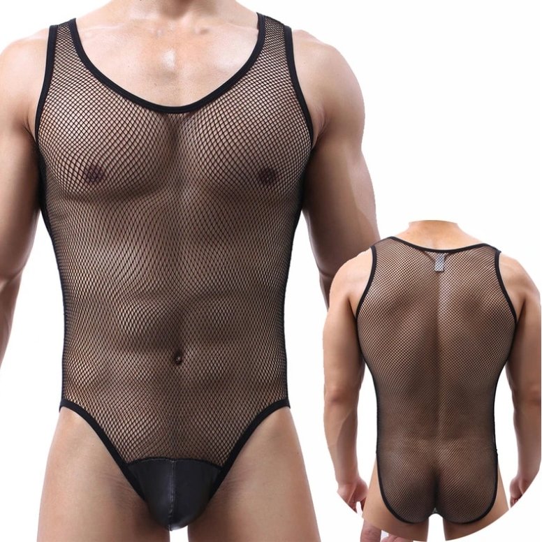 Mesh Full Bodysuit | dmunderwear detail image 3