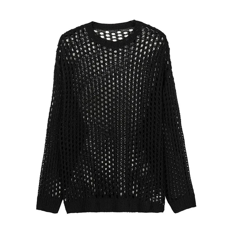 Mesh Knit Sweater | dmunderwear detail image 5