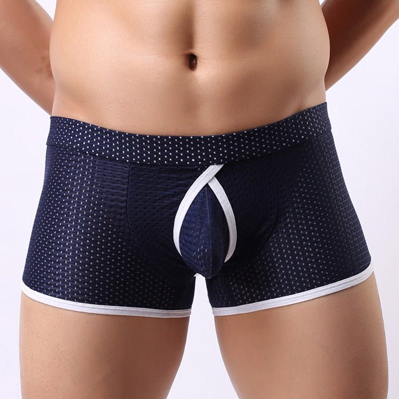 Mesh Ringaround Boxer Briefs | dmunderwear detail image 1