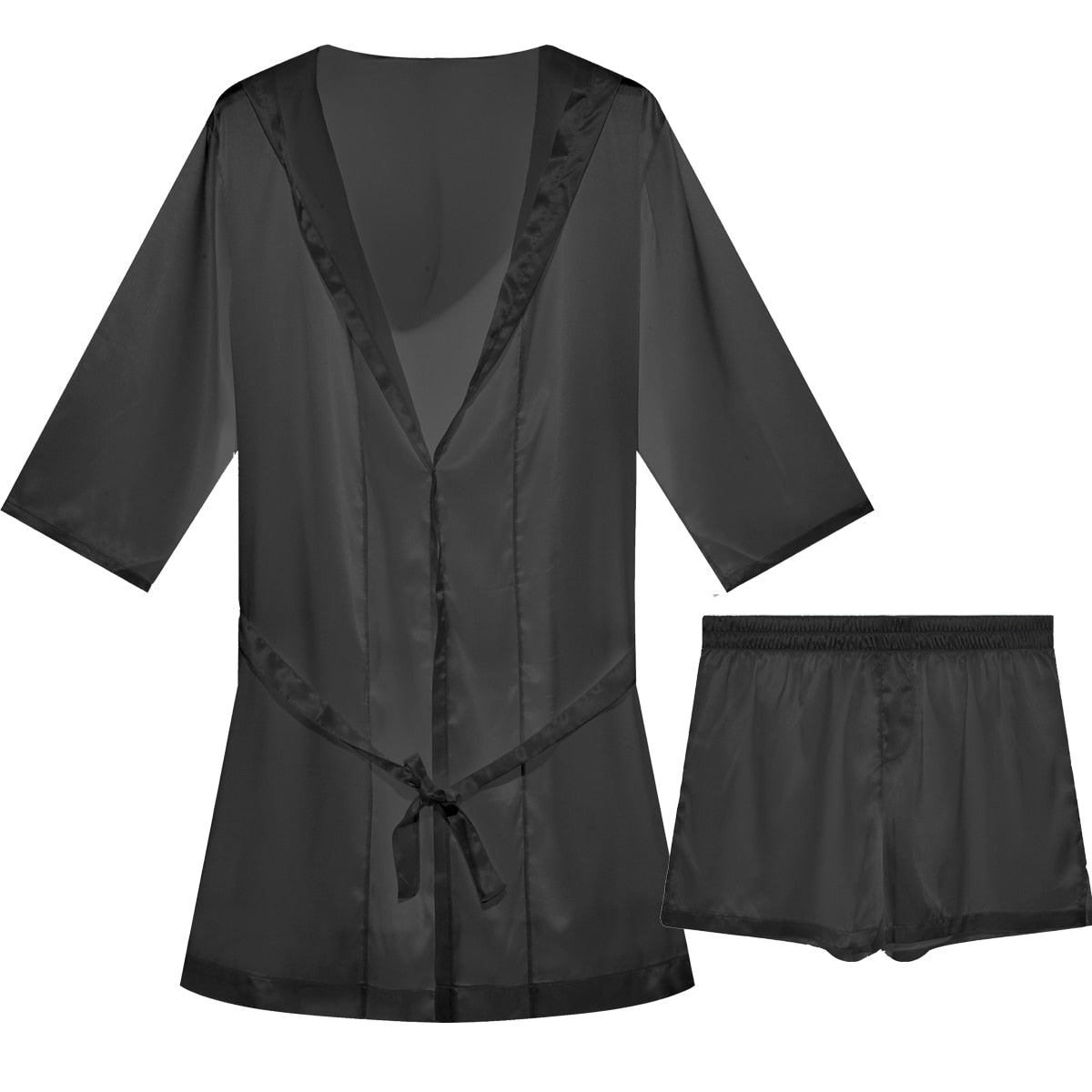 Metallic Hooded Robe + Boxers | dmunderwear detail image 13