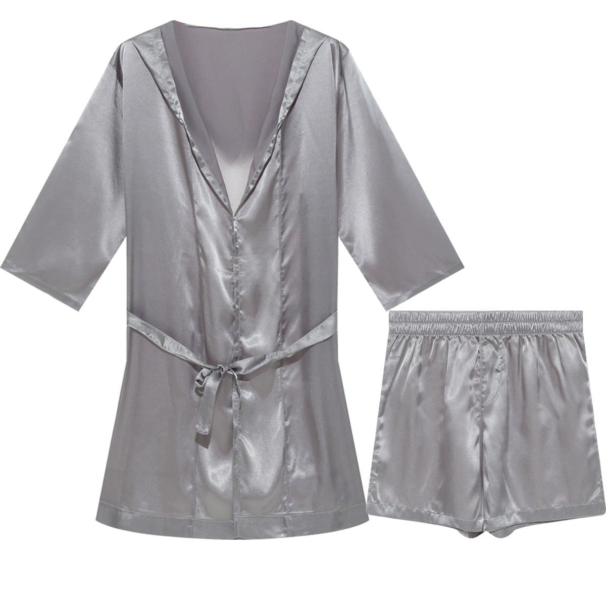 Metallic Hooded Robe + Boxers | dmunderwear detail image 14