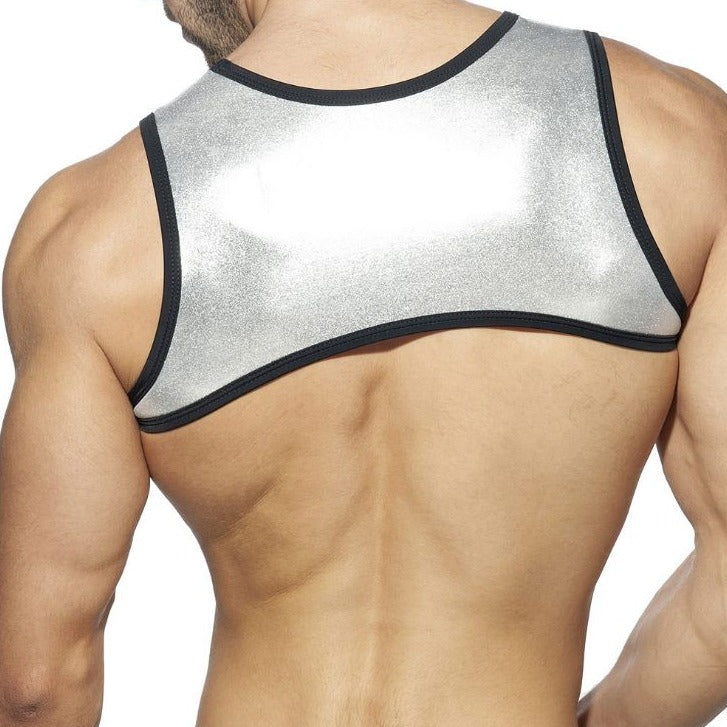 Metallic Pec Harness | dmunderwear detail image 9