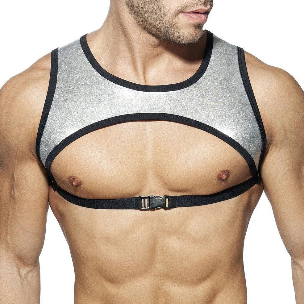 ORVLS Metallic Pec Harness | dmunderwear detail image 1