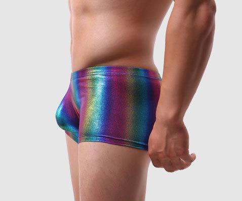ORVLS Metallic Rainbow Tanktop + Boxers | dmunderwear detail image 16
