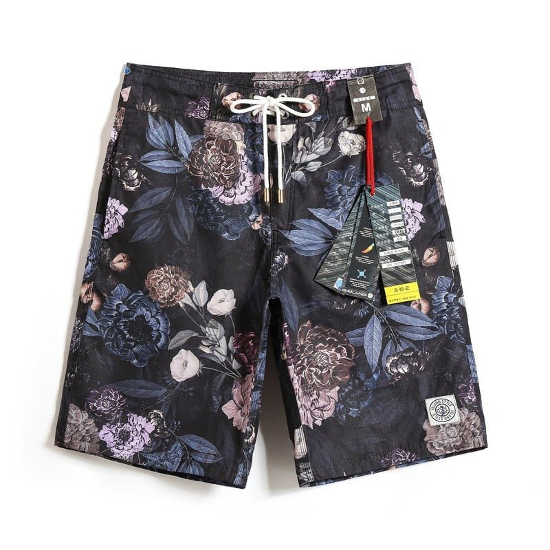 Midnight Blossom Bermuda Board Shorts | dmunderwear variant image