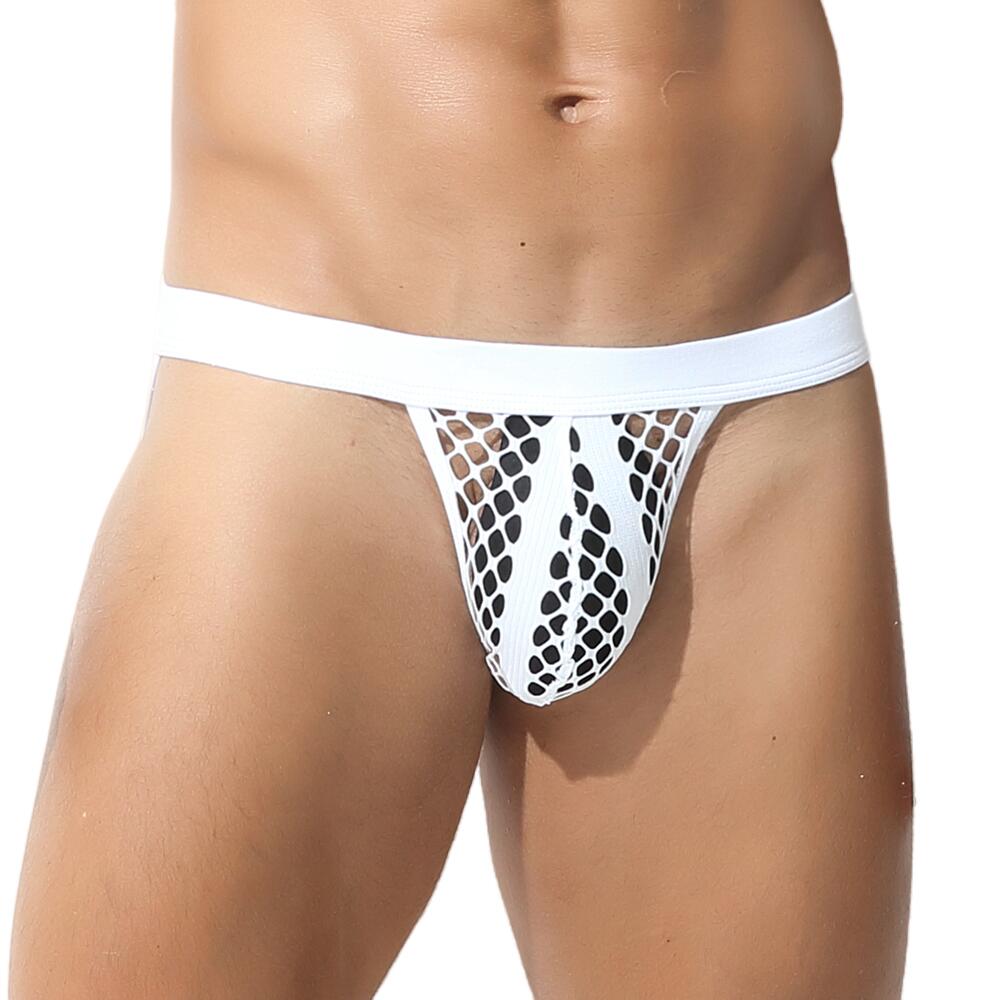 Midnight Mesh Tanga Briefs | dmunderwear detail image 14