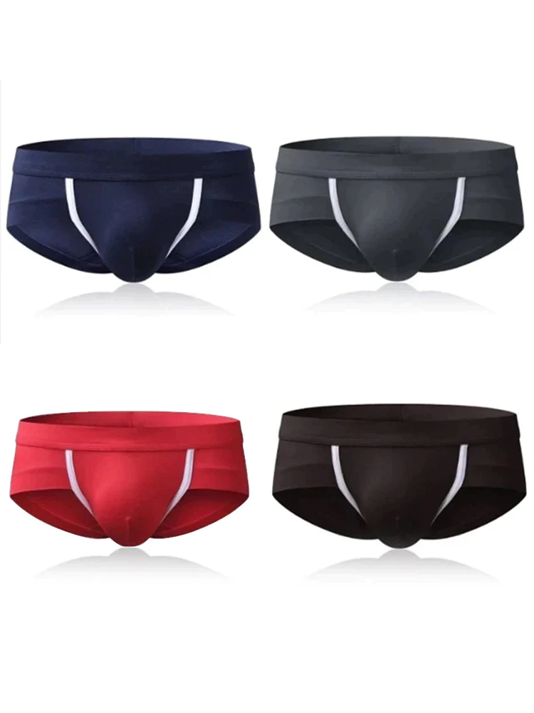 4 Pack Breathable Modal U Convex Pouch Briefs | dmunderwear variant image