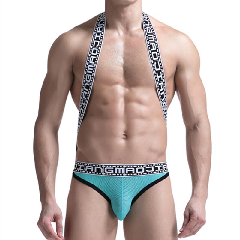 Movie Strip Suspender Jockstrap | dmunderwear detail image 1