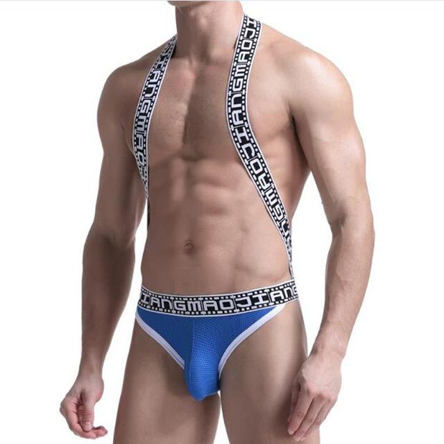 Movie Strip Suspender Jockstrap | dmunderwear detail image 6