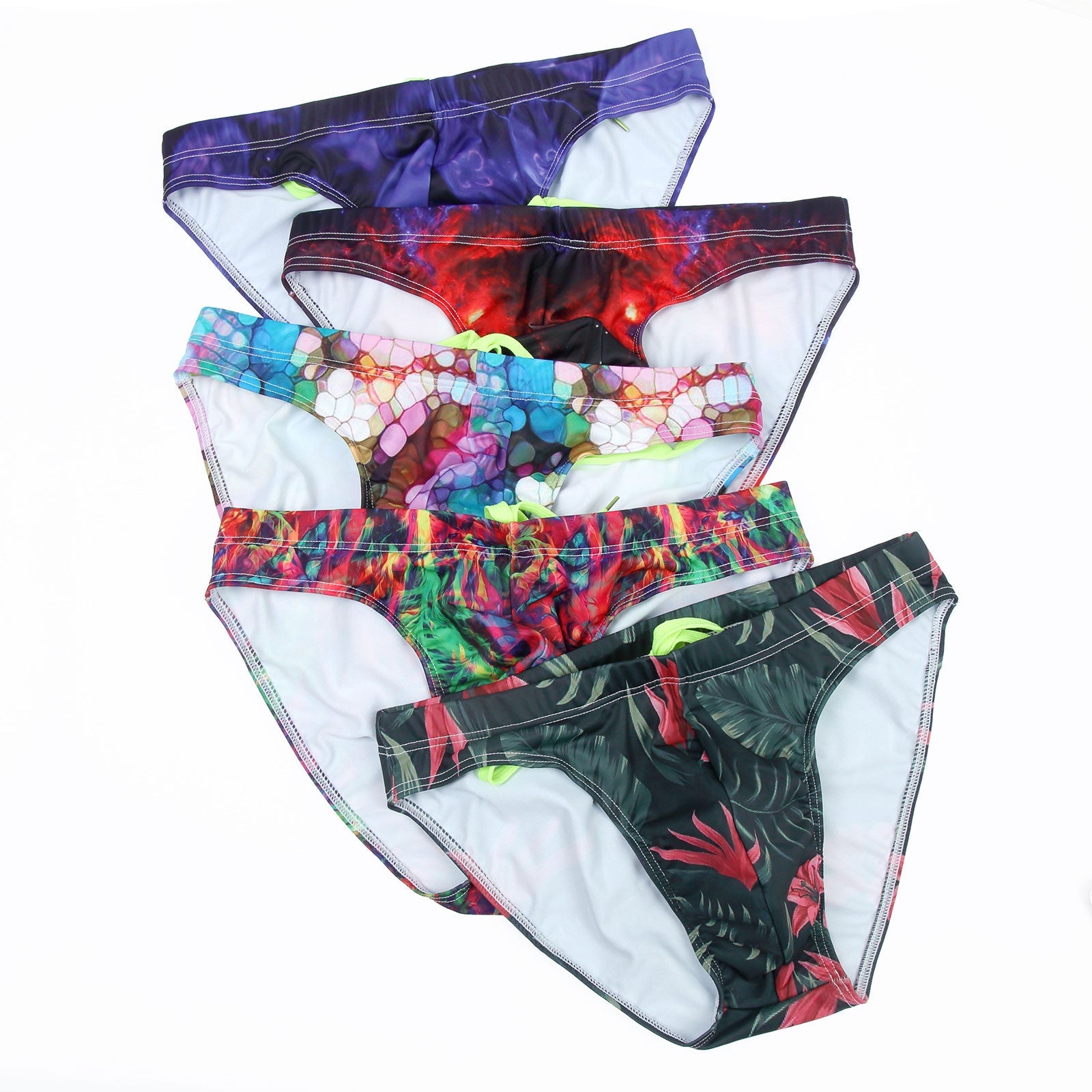 Neo Graphic Swim Briefs | dmunderwear detail image 1