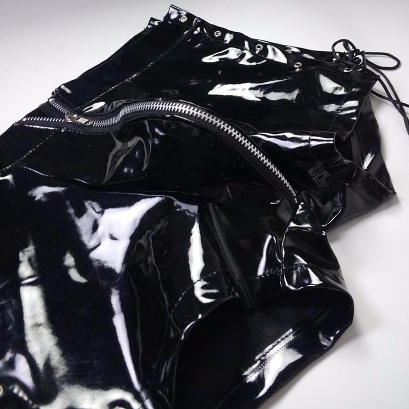 Nocturnal Niche Vinyl Lace Up Boxers | dmunderwear product image 2