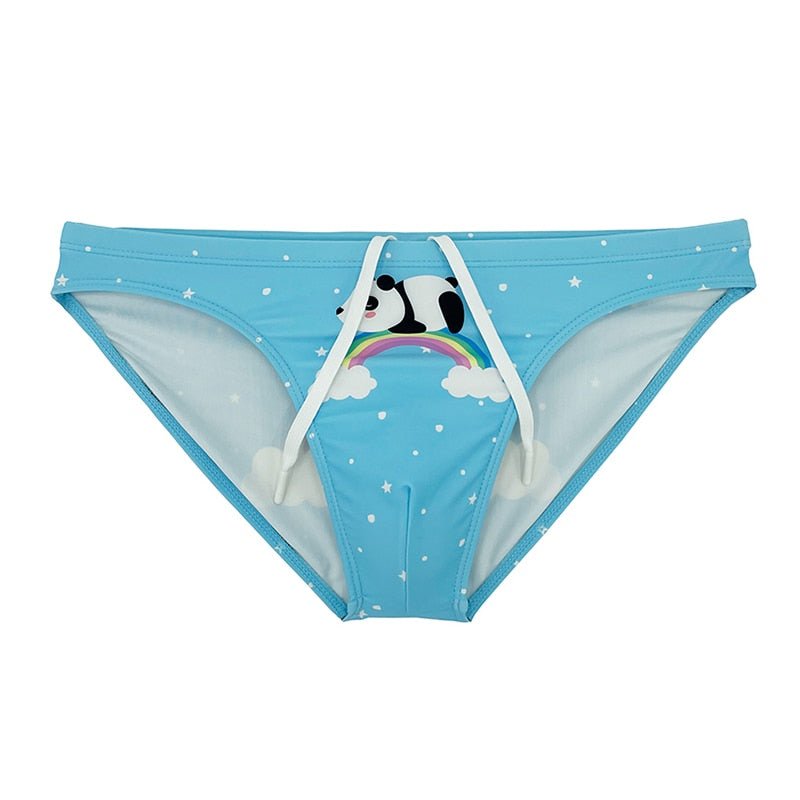Panda Pride Swim Briefs | dmunderwear detail image 1