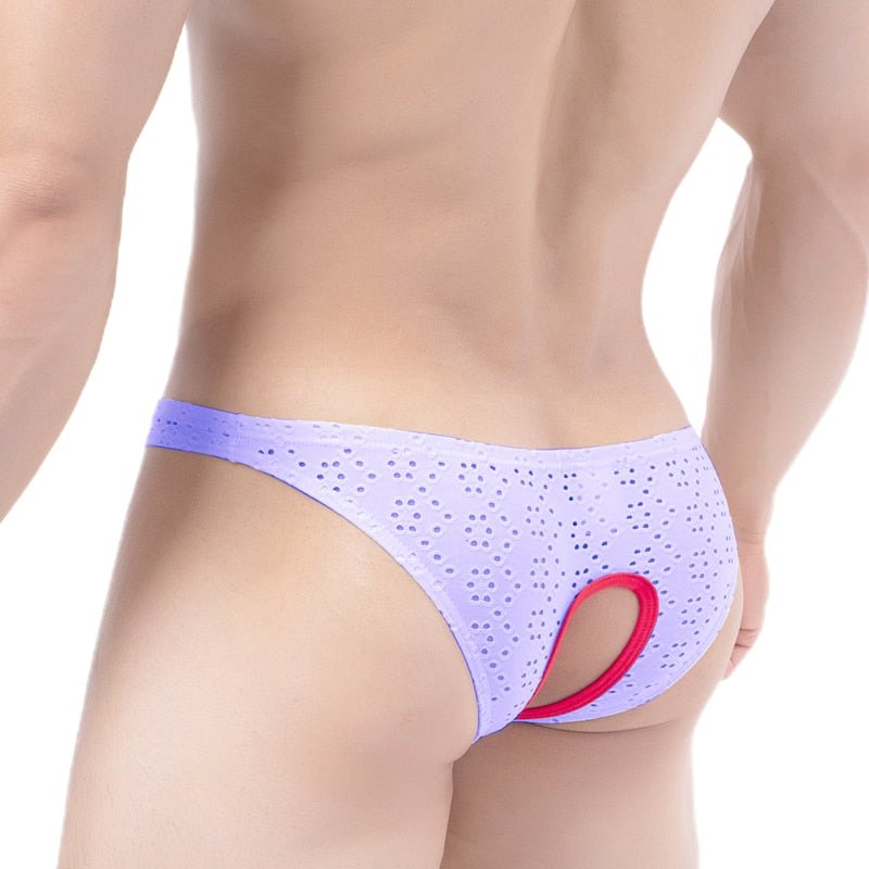 Peek-a-boo No Crotch Mesh Briefs | dmunderwear variant image