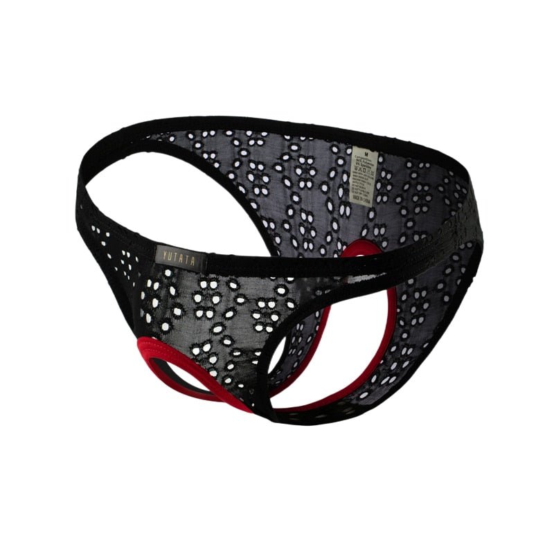 Peek-a-boo No Crotch Mesh Briefs | dmunderwear detail image 4
