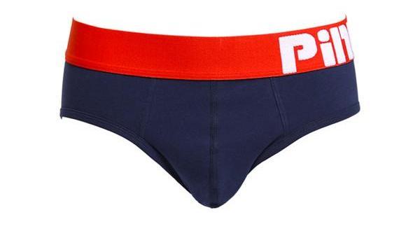Pink Hero Bold Band Briefs | dmunderwear detail image 14