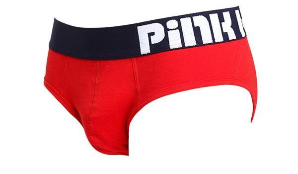 Pink Hero Bold Band Briefs | dmunderwear detail image 15