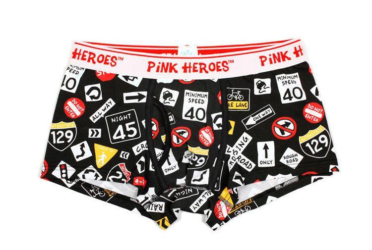 Pink Hero Infographic Boxer Briefs | dmunderwear detail image 10