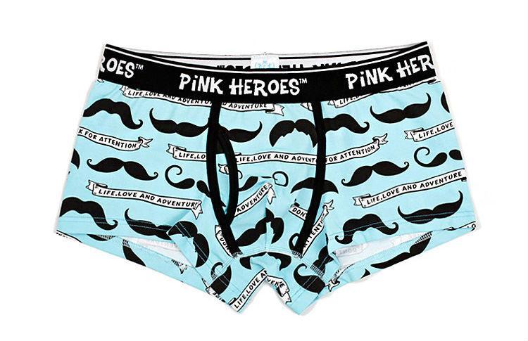 Pink Hero Infographic Boxer Briefs | dmunderwear variant image