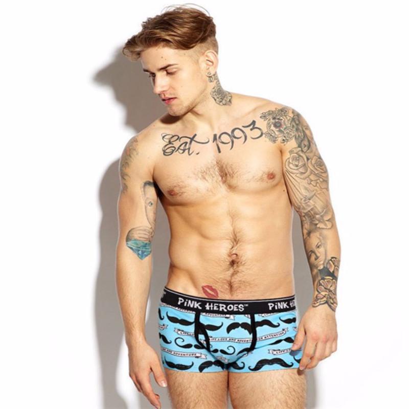 Pink Hero Infographic Boxer Briefs | dmunderwear detail image 8