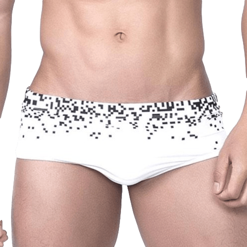 Pixel Square Swim Briefs | dmunderwear detail image 1