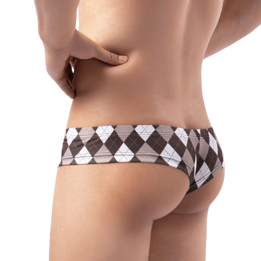 Plaid Cheeky Briefs | dmunderwear detail image 7