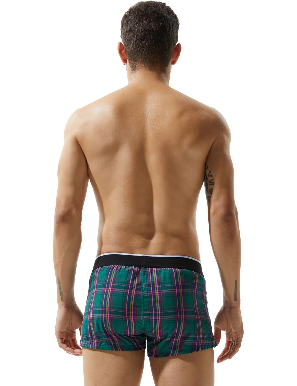 Plaid Low Rise Trunks 70505 | dmunderwear detail image 2