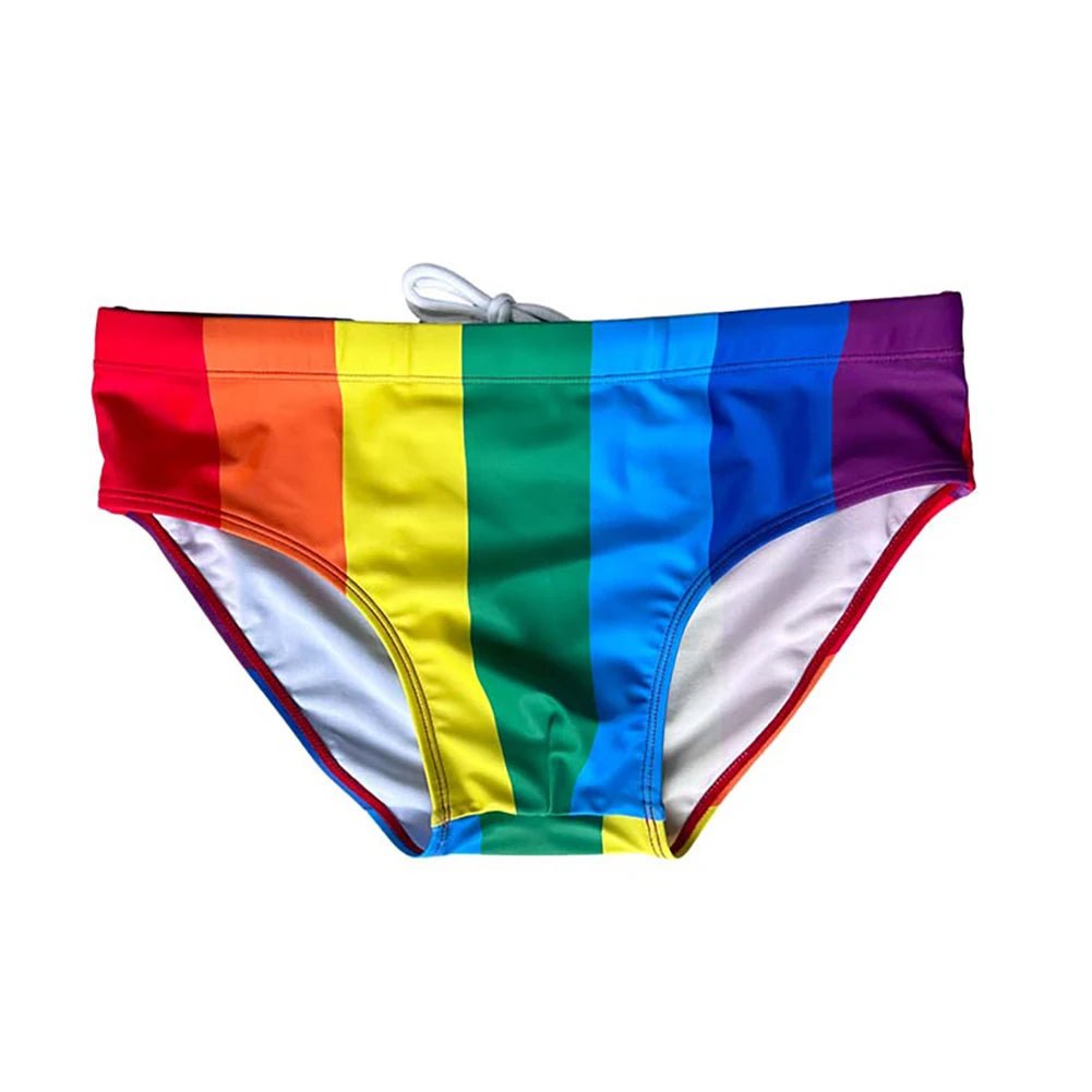 Pride Flag Swim Briefs | dmunderwear variant image